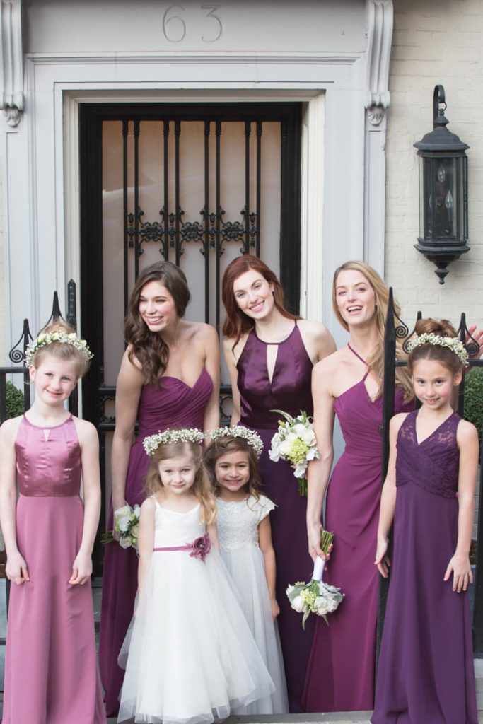 Bari Jay purple bridesmaids dresses