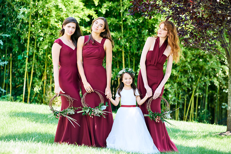 Bridal Party With Flower Ring