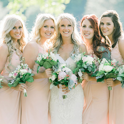 Sage Bridesmaid Dresses by Bari Jay