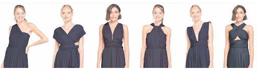 Different ways of outlet wearing an infinity dress